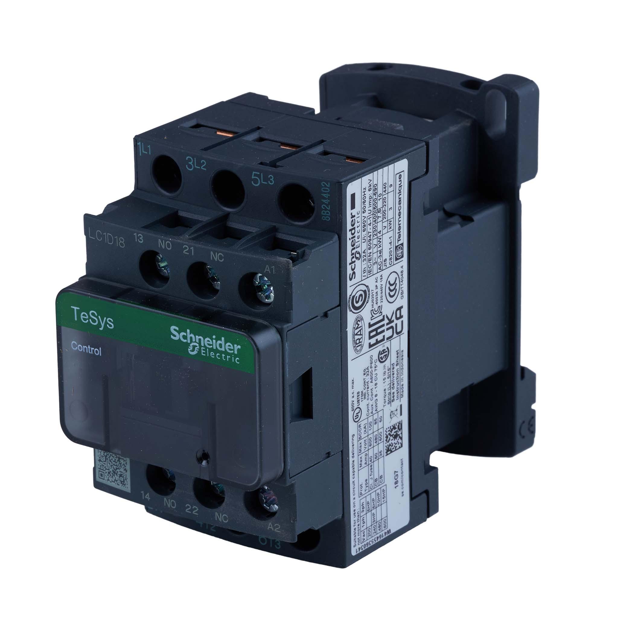 LC1D18G7 non reversing contactor